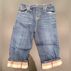 Burberry Toddler jeans - check print (2yr). Brand new, no tags.